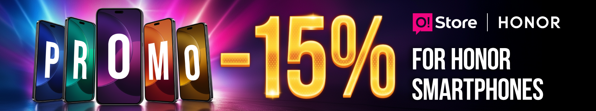 Promo for Honor smartphones