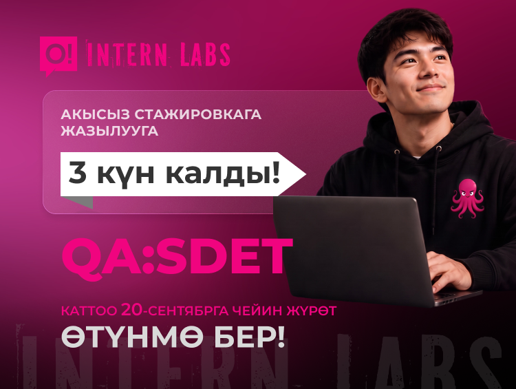 O!до акысыз IT-такшалма өтүүгө тапшырууга 3 күн калды: шашылыңыз!